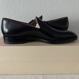 Bally Scribe Sabel Black Dress Loafer Tassel Size 10